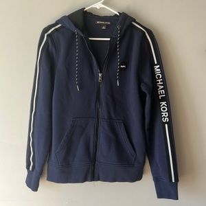 Men’s Michael Kors Long Sleeve Hoodie. Navy Blue. Extra Small (XS)